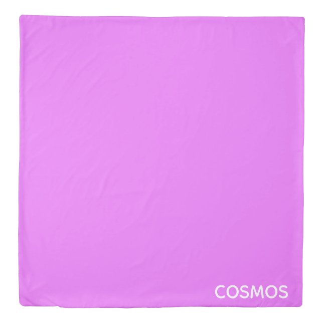 Cosmos purple color name duvet cover (Front)