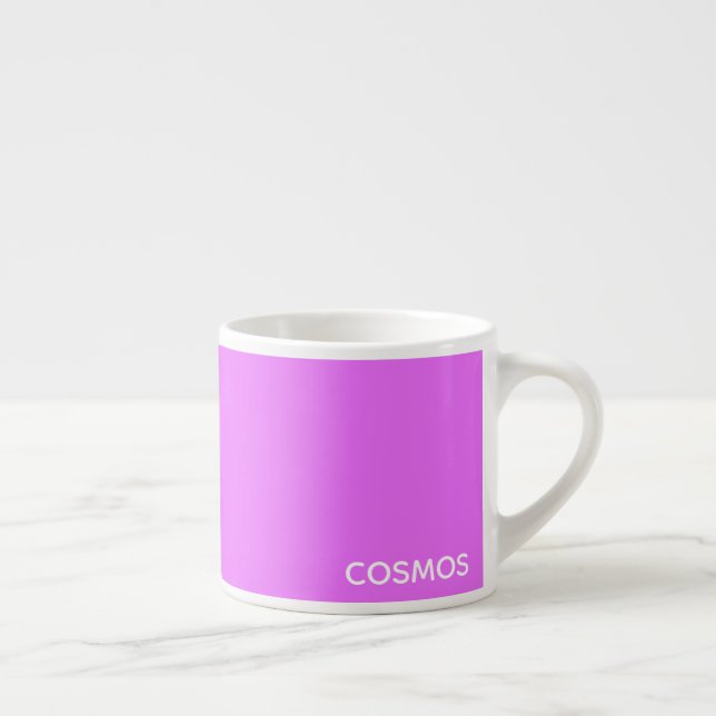 Cosmos purple color name espresso cup (Right)
