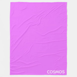 Cosmos purple color name fleece blanket