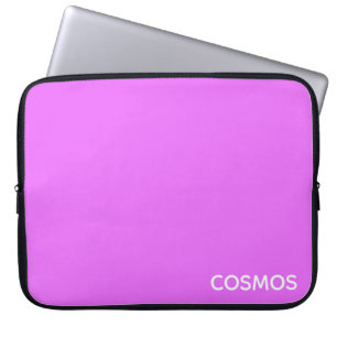 Cosmos purple color name laptop sleeve