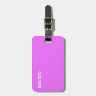 Cosmos purple color name luggage tag