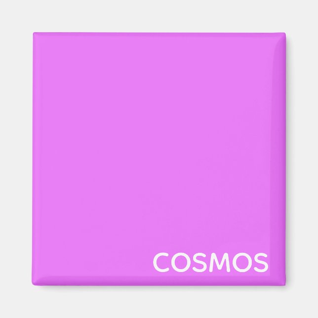 Cosmos purple color name magnet (Front)