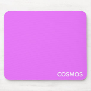 Cosmos purple color name mouse pad