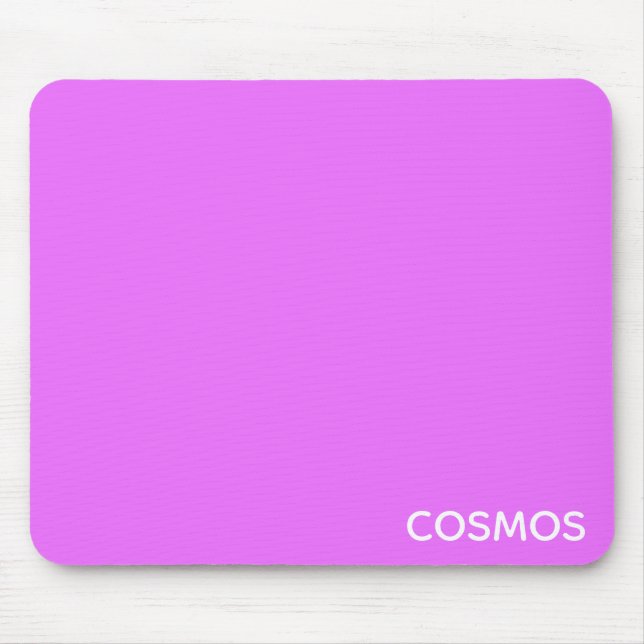 Cosmos purple color name mouse pad (Front)