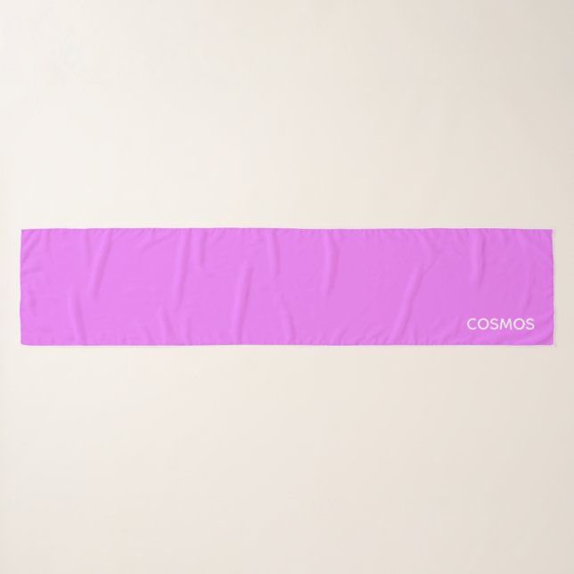 Cosmos purple color name scarf (Front (Horizontal))
