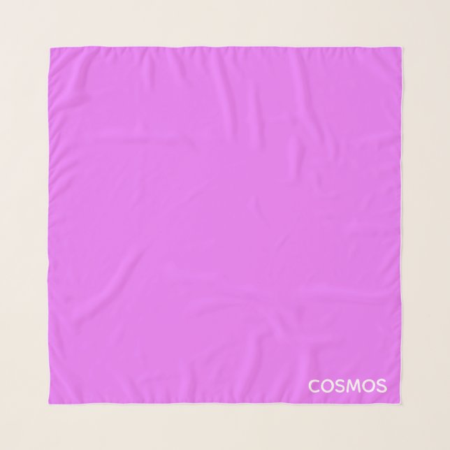 Cosmos purple color name scarf (Front)