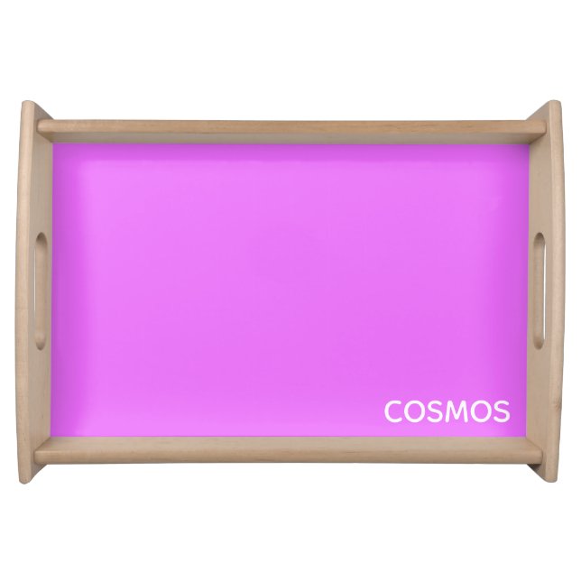 Cosmos purple color name serving tray (Front)
