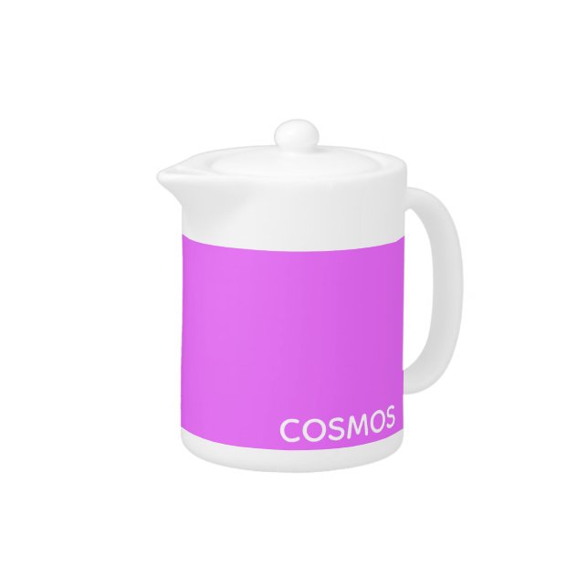 Cosmos purple color name teapot (Right)