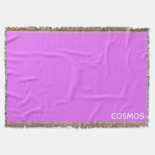 Cosmos purple color name throw blanket