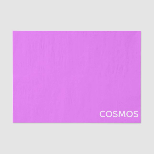 Cosmos purple color name tissue paper (Front)