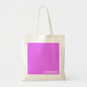 Cosmos purple color name tote bag
