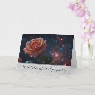 *~* Cosmos Rose TV2 Sympathy Love Light Card