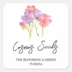 Cosmos Seeds label