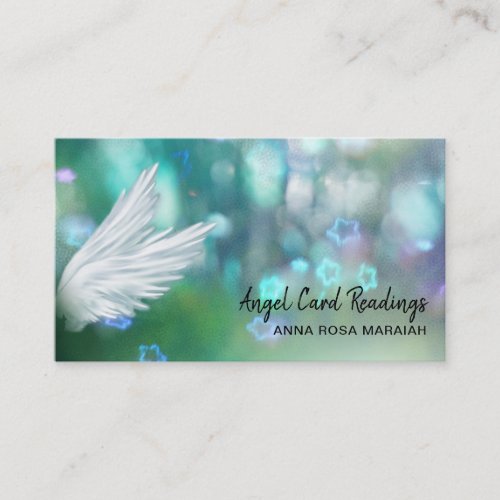 Cosmos Stars Galaxy Angel Wing Pastel Universe Business Card