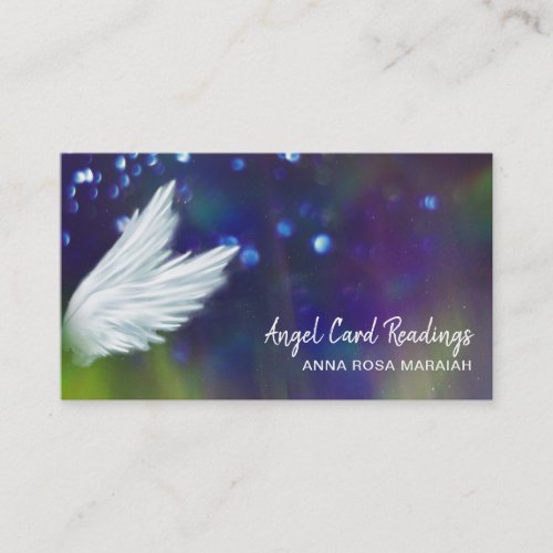   Cosmos Stars Galaxy  Angel Wings Universe Business Card