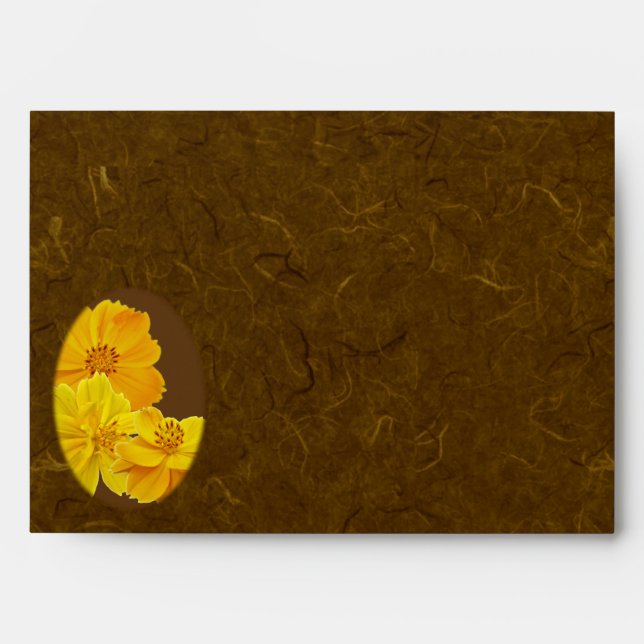 Cosmos Thank You Flowers Envelope (Front)