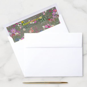 Cosmos Wilderness Wild-Flowers Envelope Liner