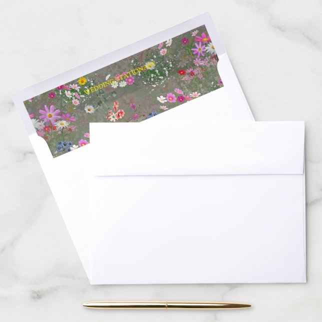 Cosmos Wilderness Wild-Flowers Envelope Liner (Desk)