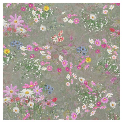 Cosmos Wilderness Wild_Flowers Fabric