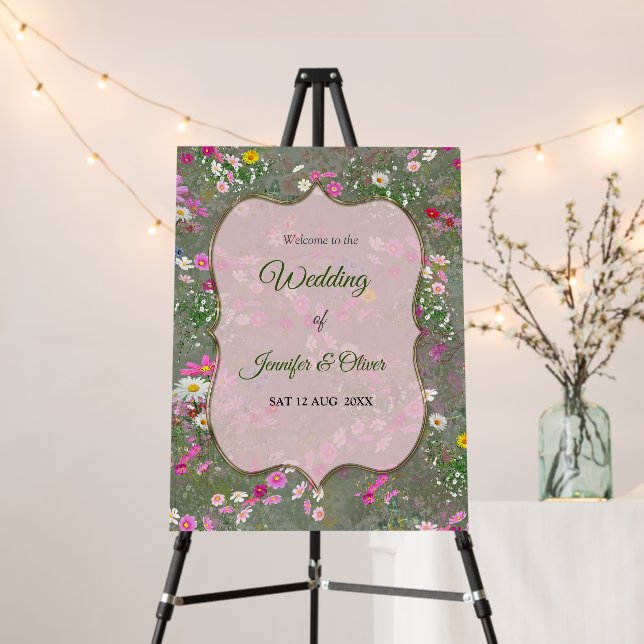 Cosmos Wilderness Wild-Flowers Foam Board (In Situ (Stand))