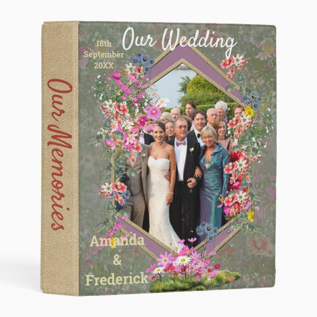 Cosmos Wilderness Wild-Flowers Mini Binder (Front/Spine)