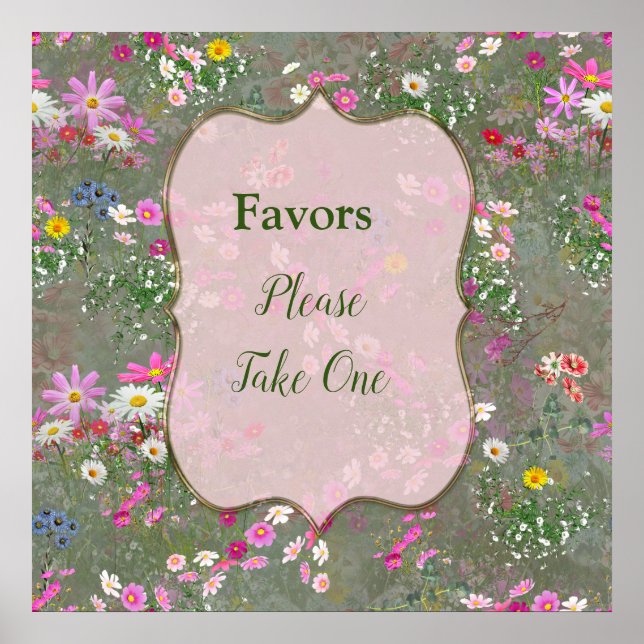 Cosmos Wilderness Wild-Flowers Poster (Front)