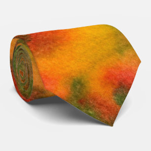 "Cosmos Yellow" Abstract Design Tie