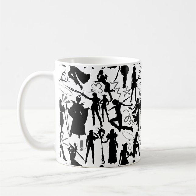 Cosplay Anime actions pattern.w No BG Coffee Mug (Left)