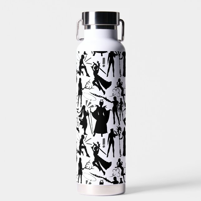 Cosplay Anime actions pattern.w No BG Water Bottle (Front)