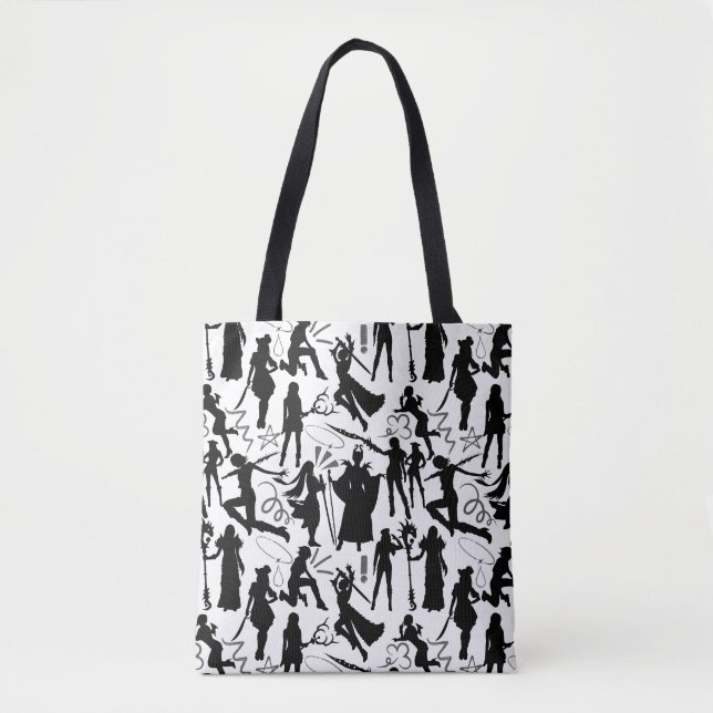Cosplay Anime actions pattern.w Tote Bag (Front)