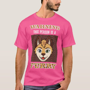 Cosplay Anime Characters Cosplayer Warning Furry T-Shirt