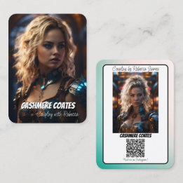Cosplay Connection Reflection QR Code Coscard Business Card