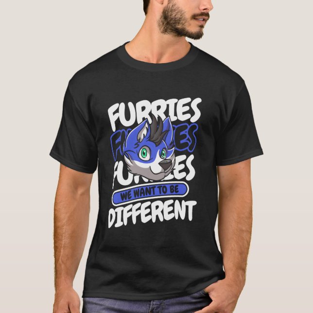 Cosplay Furries Fursona Furry Fandom T-Shirt (Front)