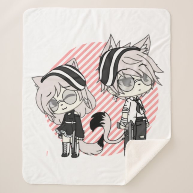 cosplay,gacha life,anime sherpa blanket (Front)