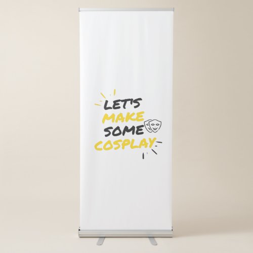 Cosplay makers retractable banner