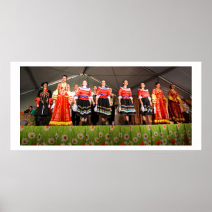 Cossack dancers and singers poster