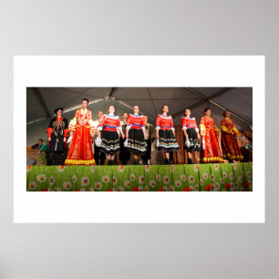 Cossack dancers and singers poster