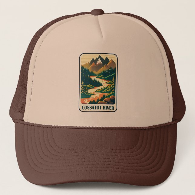 Cossatot River Arkansas Colors Trucker Hat (Front)