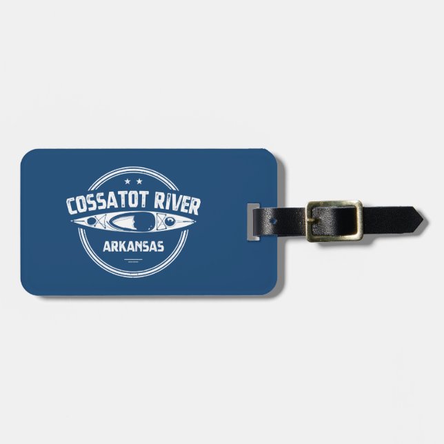 Cossatot River Arkansas Kayaking Luggage Tag (Front Horizontal)