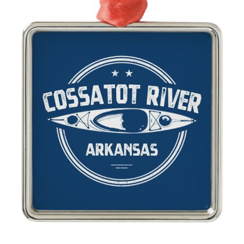 Cossatot River Arkansas Kayaking Metal Ornament