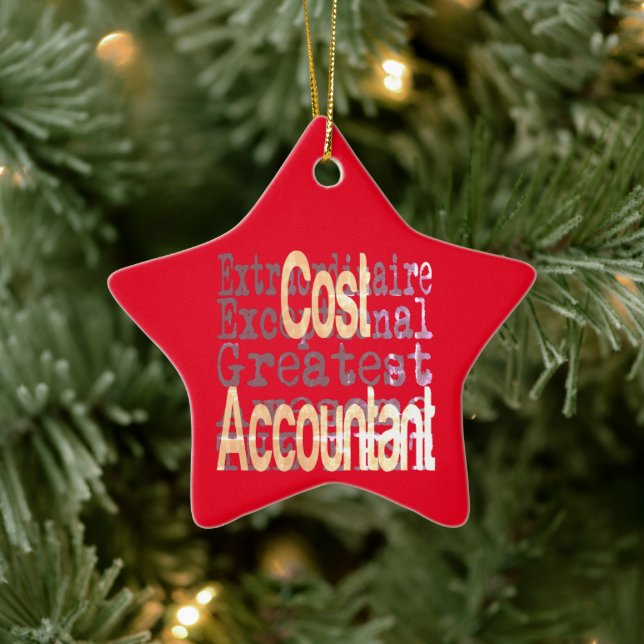 Cost Accountant Extraordinaire Ceramic Ornament (Tree)