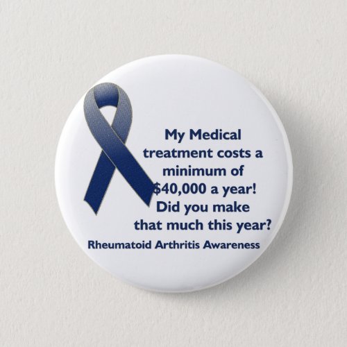 Cost of Medicine Rheumatoid Arthritis Awareness Button