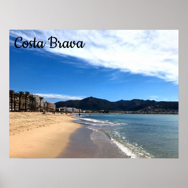 Costa Brava, Spain - Beach Photograph Poster (Front)