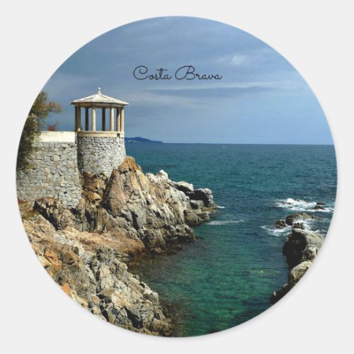 Costa Brava Spain Classic Round Sticker