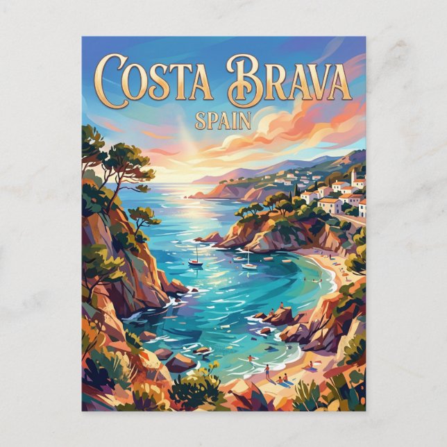 Costa Brava Spain Postcard (Front)