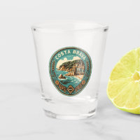 Costa Brava Spain Travel Art Badge