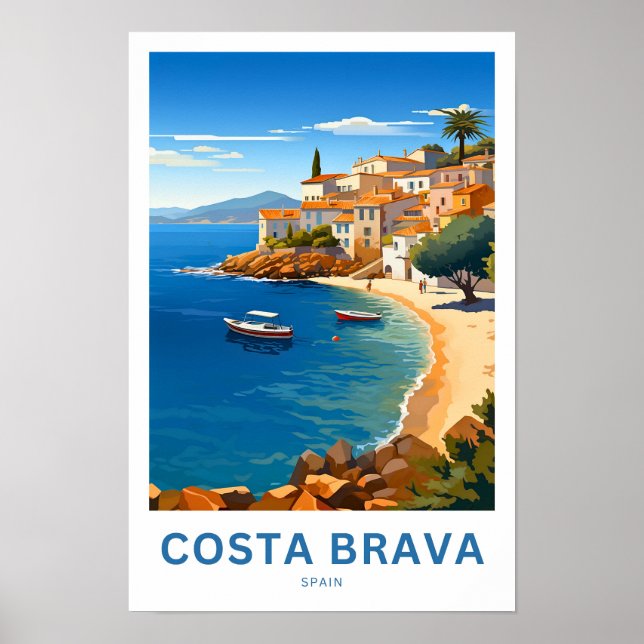 Costa Brava Spain Travel Print (Front)