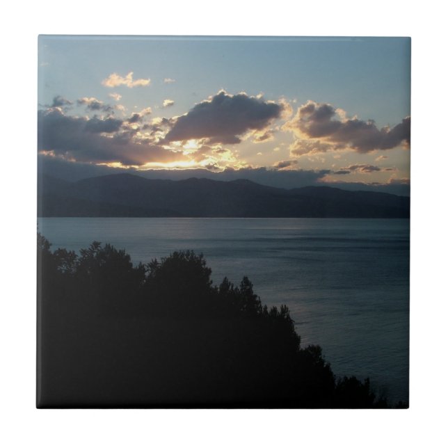 Costa del Cilento Sunrise custom tile (Front)