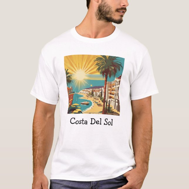 Costa Del Sol Spain - Graphic Travel Tee (Front)