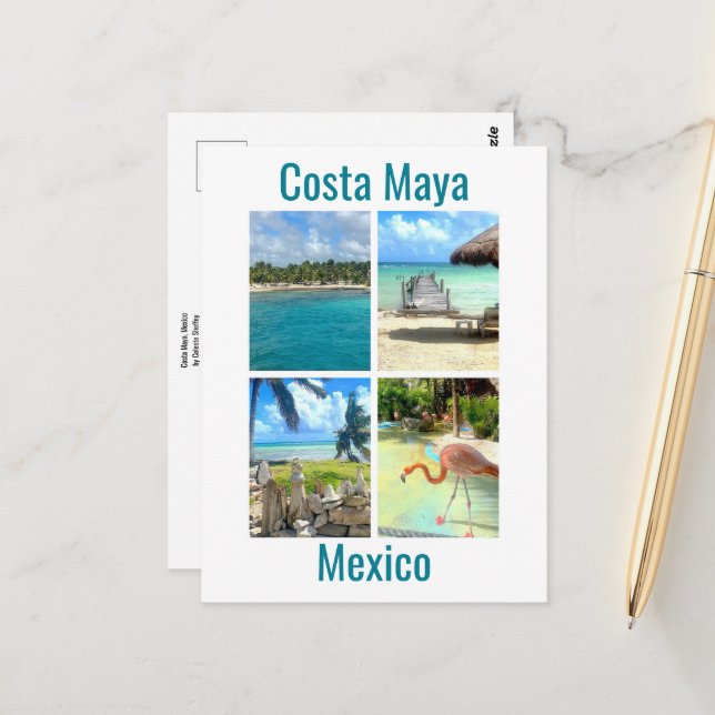 Costa Maya, Mexico Postcard (Front/Back In Situ)